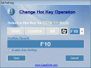 change hotkey for software operation screenshot